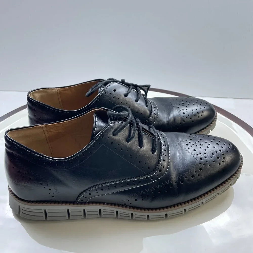 Deer Stags Black Big Boys Dress shoes Size 6.5